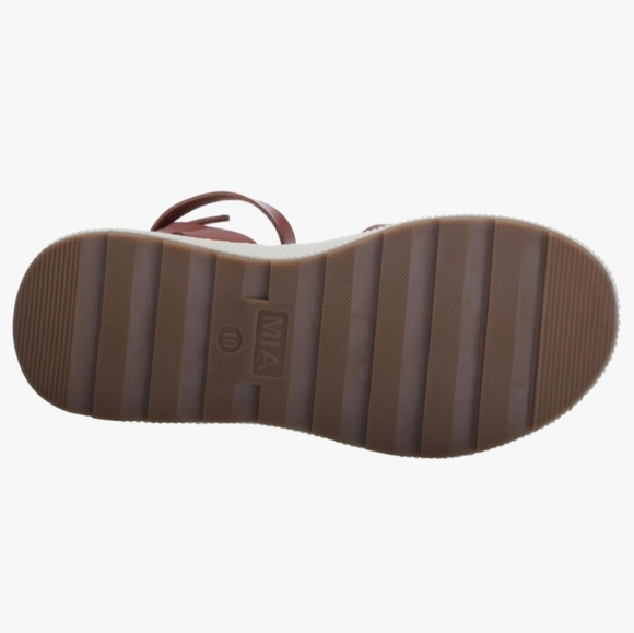 MIA Women's Red Browm Leather Sandals SIZE 7.5 M NEW NEW. - Picture 5 of 8
